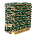 Pellets de madera de pino natural GME, palet de 77 sacos de 15 kg, certificado ENplus A1